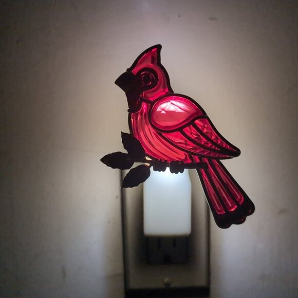 Bath & Body Works Wallflower Plug Red Cardinal Gold Nightlight Christmas Holiday - Picture 2 of 10